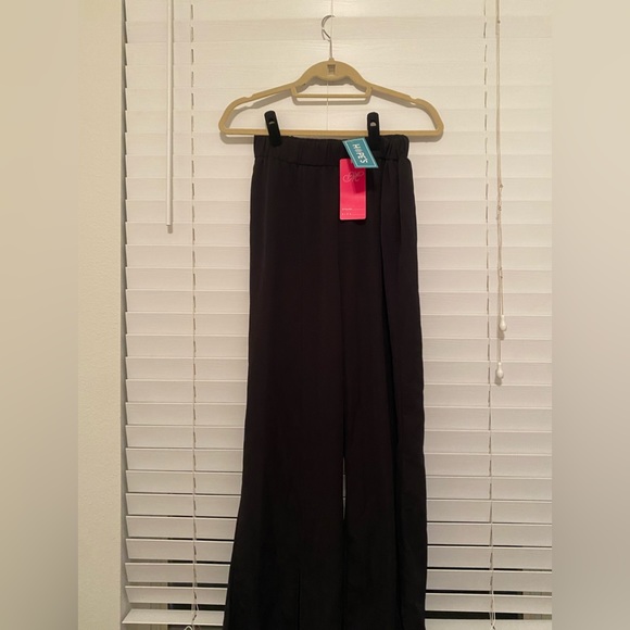 💕NWT Red Dress Black High Rise Trousers - Picture 2 of 4